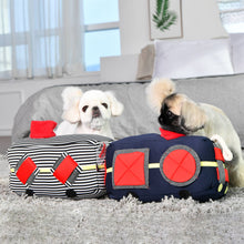 Load image into Gallery viewer, Puppia International Inc. - PUP BUS NOSEWORK DOG TOY FOR EXERCISE TRAINING BOREDOM: STRIPED / ONE SIZE