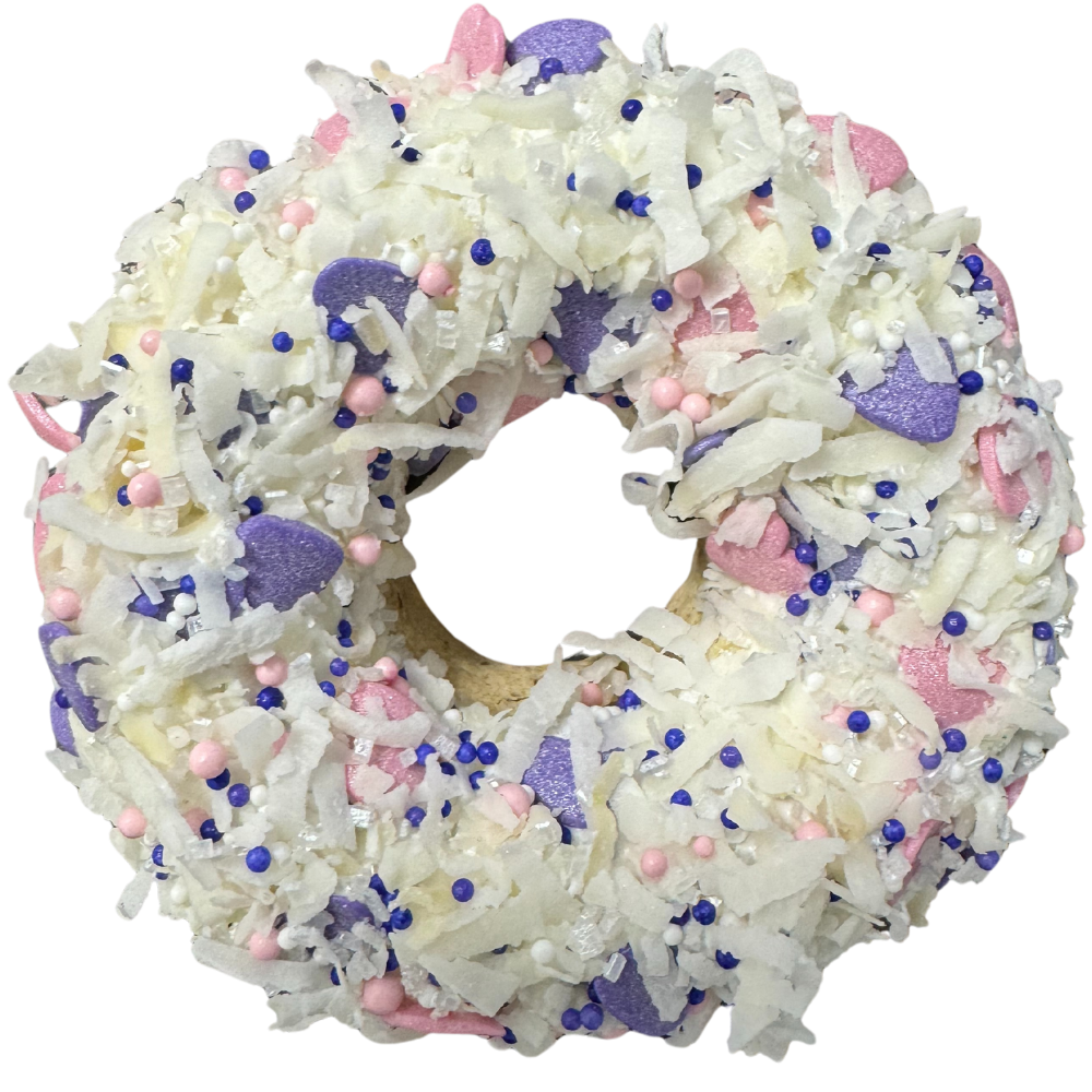 K9 Granola Factory - Gourmet Donut, Valentine's Coconut Candy Crunch Dog Treat