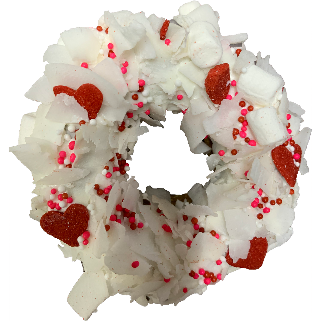 K9 Granola Factory - Gourmet Donut,  Valentine's Day Pooches & Smooches Donut Dog Treat