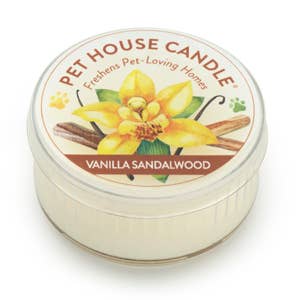Pet House by One Fur All - Vanilla Sandalwood Mini Candle 1.5 oz