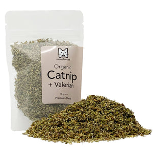 Munchiecat - Organic Catnip + Valerian Root Blend USA Grown - (15g)