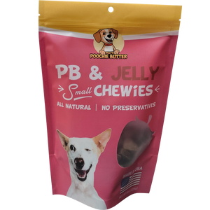 Poochie Butter - 8oz Peanut Butter + Jelly Small Chewies