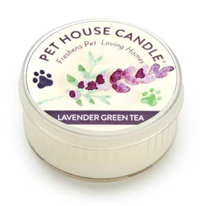 Pet House by One Fur All - Lavender Green Tea Mini Candle 1.5 oz