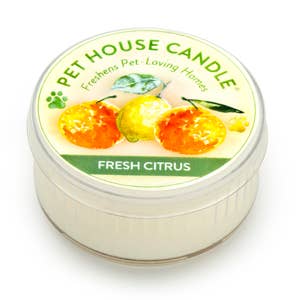 Pet House by One Fur All - Fresh Citrus Mini Candle 1.5 oz